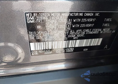2024 Toyota Rav4 Xle z USA, uszkodzony, nr VIN 2T3P1RFV3RC464235